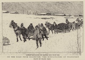 Sur la route de Klondyke, les difficultés de transport - Frank Craig